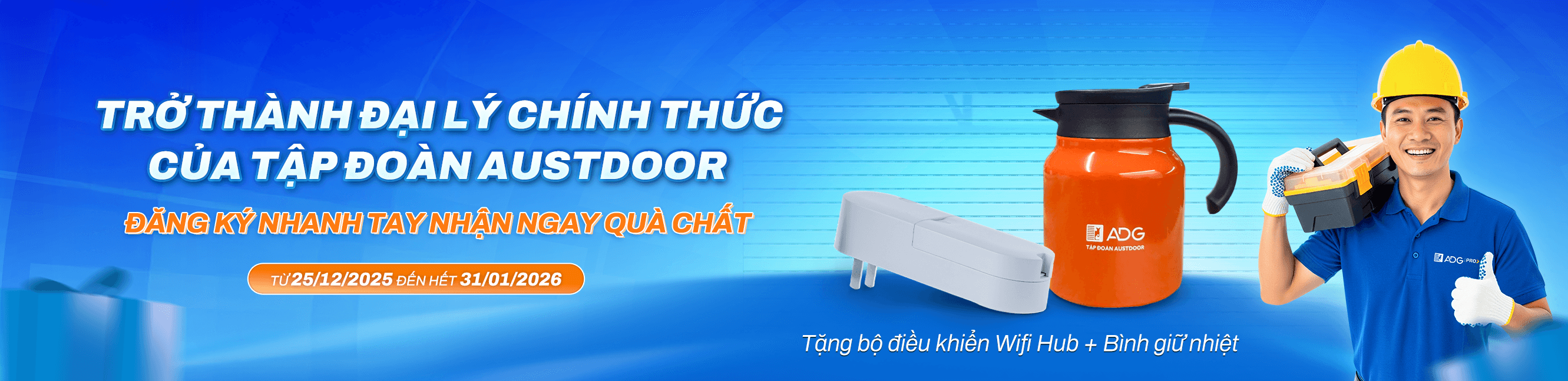 Khuyến mãi đăng ký đại lý AUSTDOOR